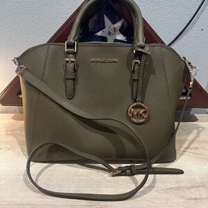 Michael Kors Olive Green Tote Bag